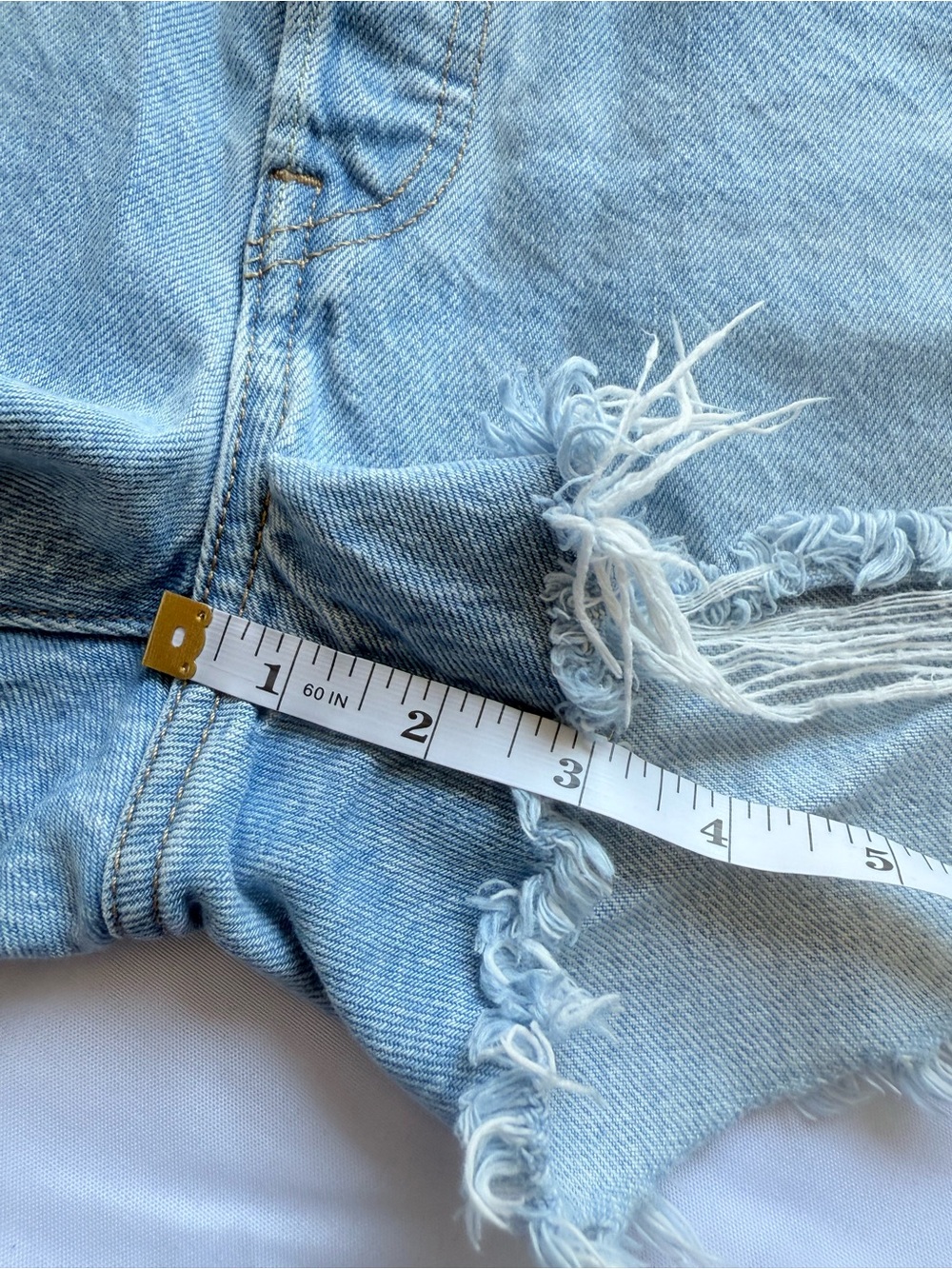 Levi’s 501 Button Fly Cotton High Rise Denim Shorts Size 28 - Picture 13 of 13